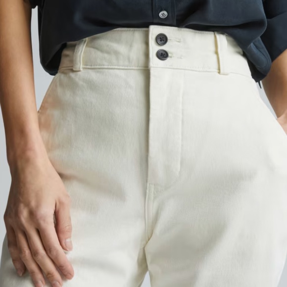 Everlane The Organic Straight-Leg Pant Bone - Picture 3 of 5
